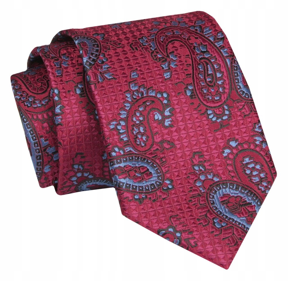 Tie - Alties - červená vo vzorke Paisley