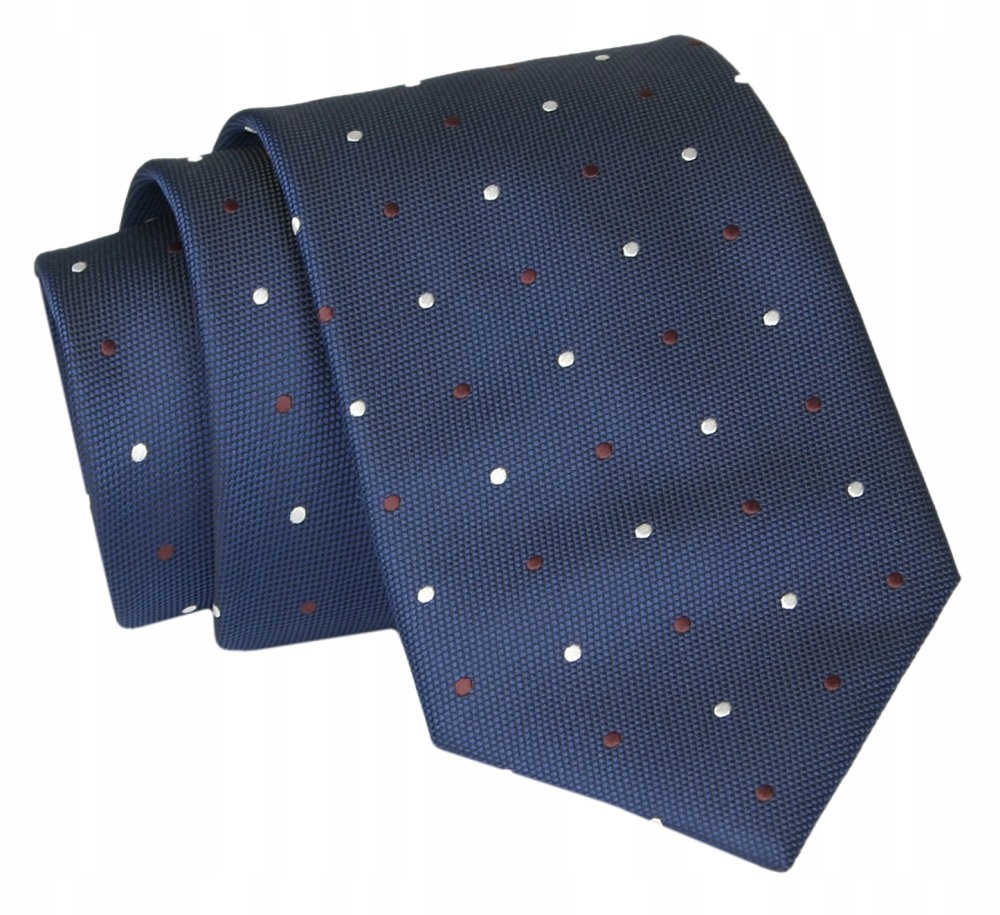 Kravata - Alties - Navy Blue, malé bodky Polka