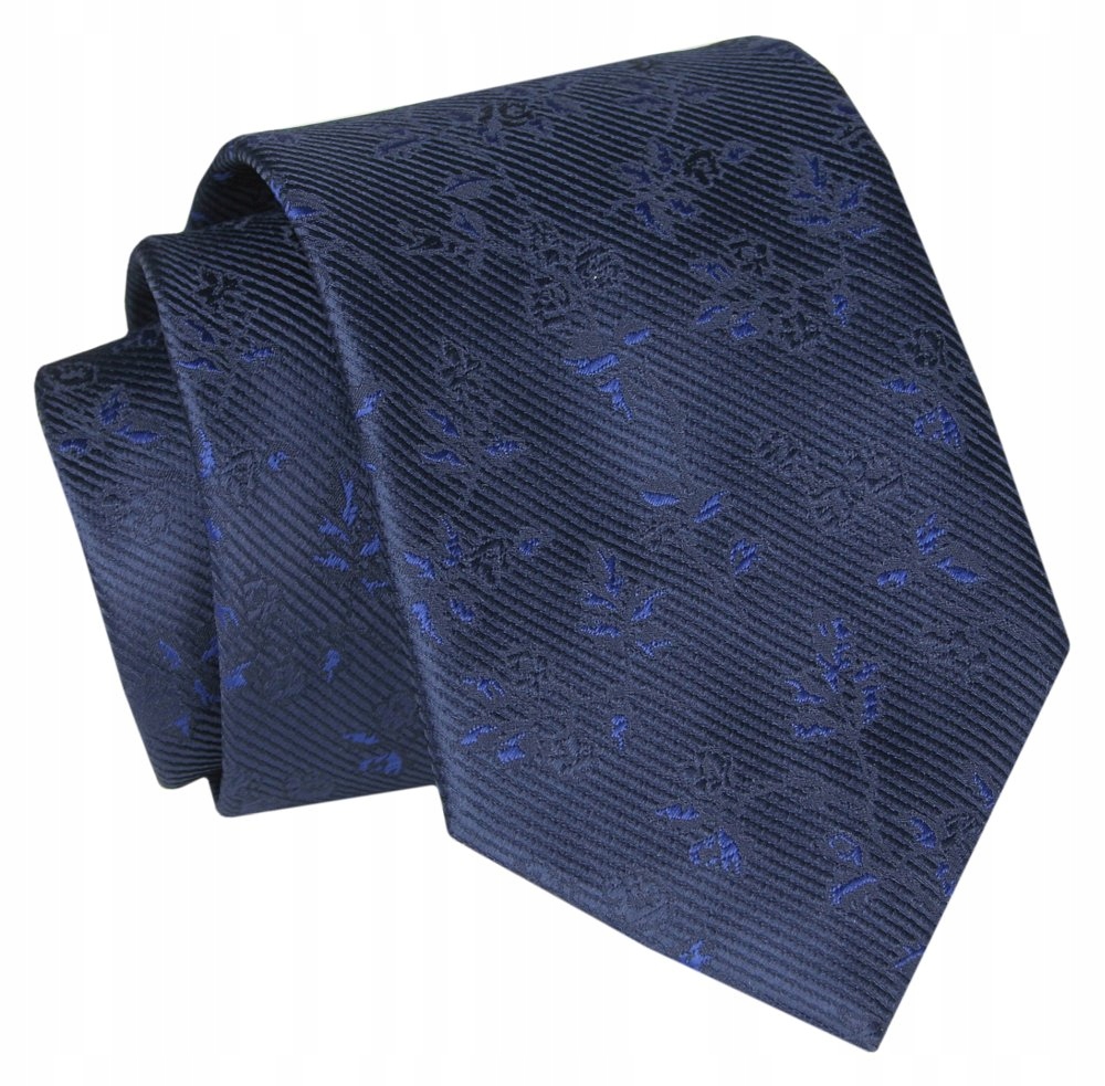 Kravata - Alties - Navy Blue, Flower