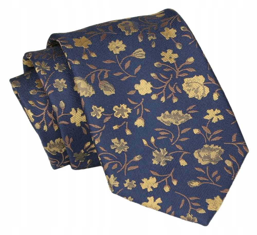 Kravata - Alties - Flower Navy Blue
