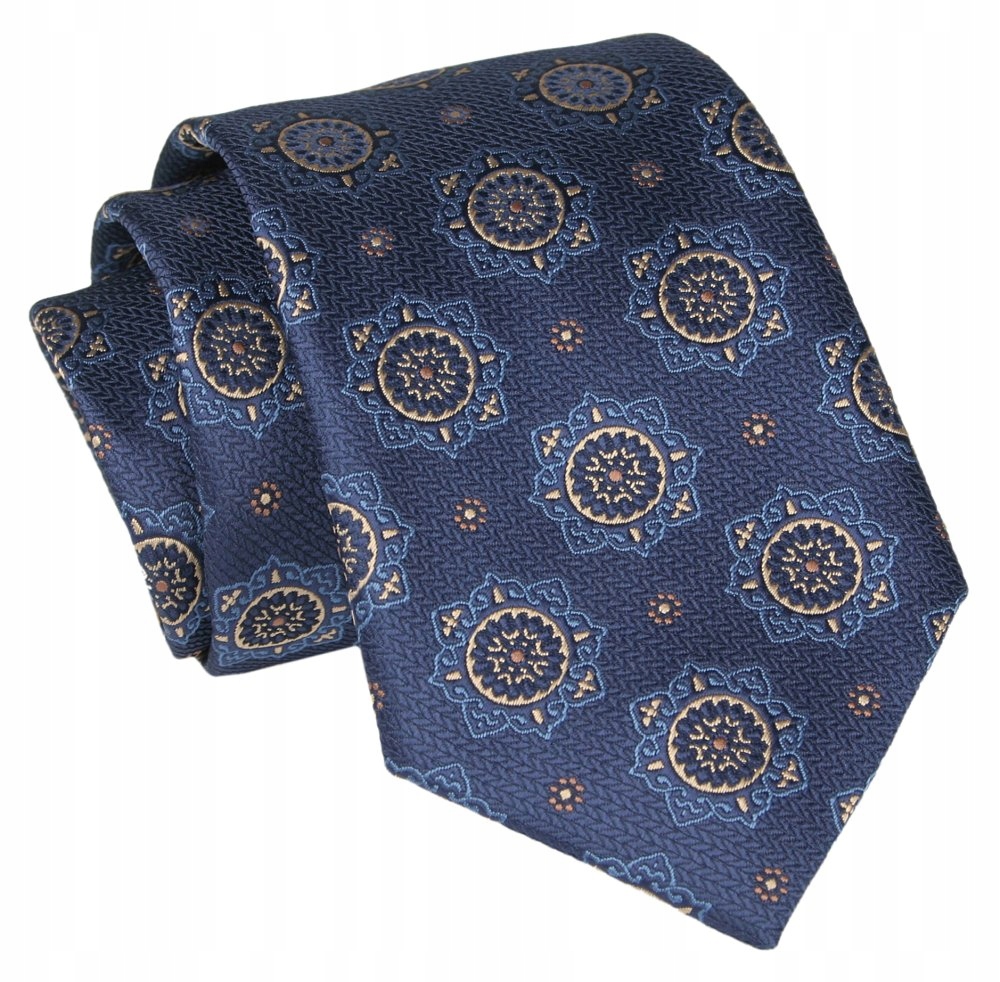 Kravata - Alties - Navy Blue, hrášok