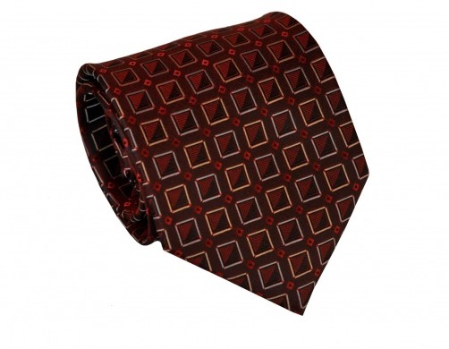 Široké kravaty Vincenzo Red Silk, viacfarebné