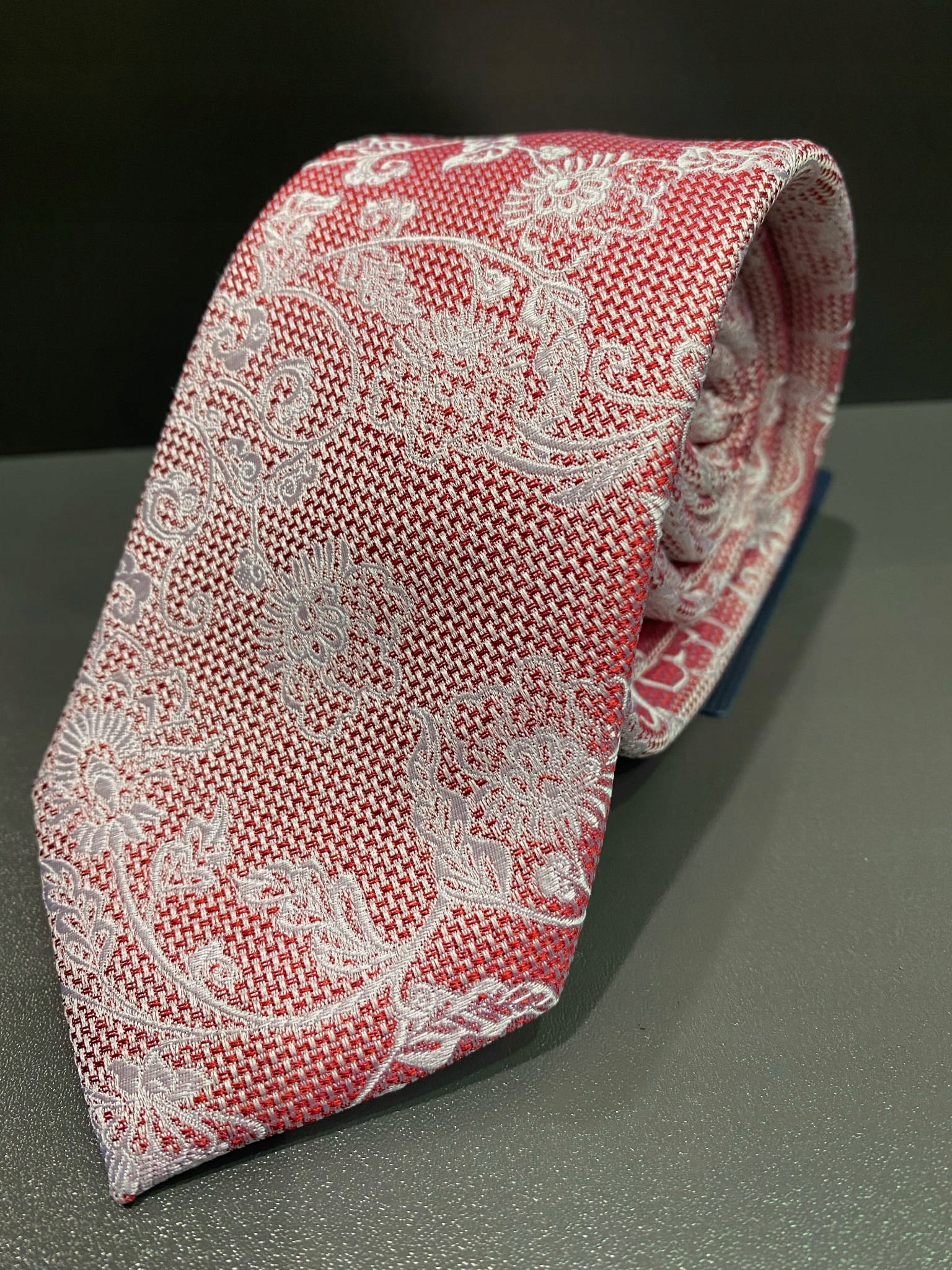 Pierre cardin široký kravata červená červená
