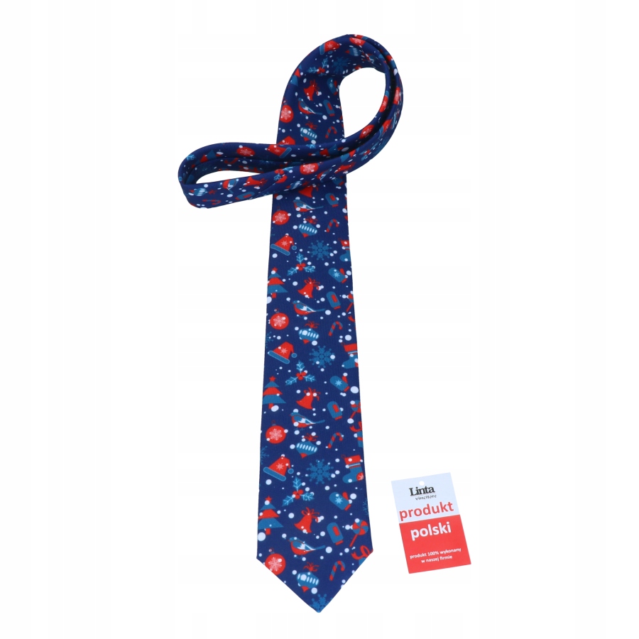 Vianočné kravaty Navy Blue Bells