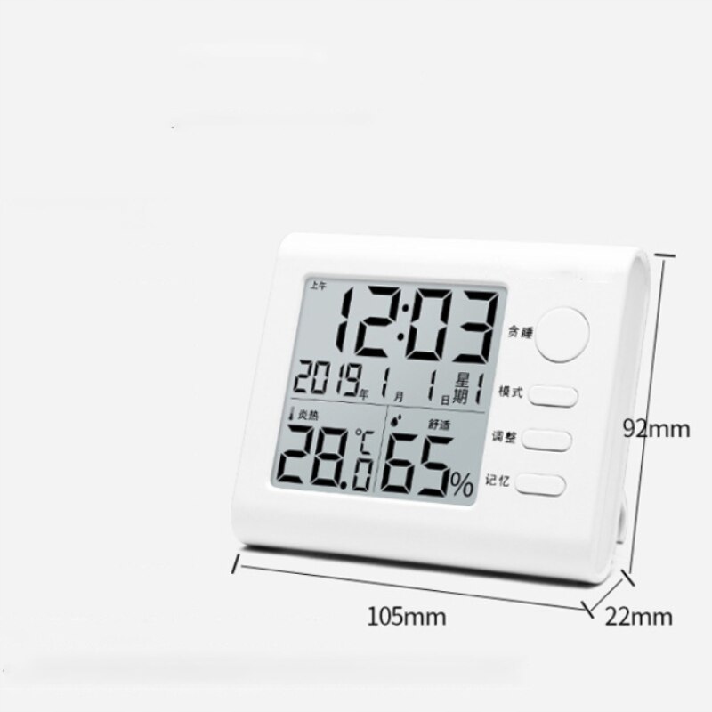Zakrytá LCD miestnosť digitálny elektronický teplomer Ahoj