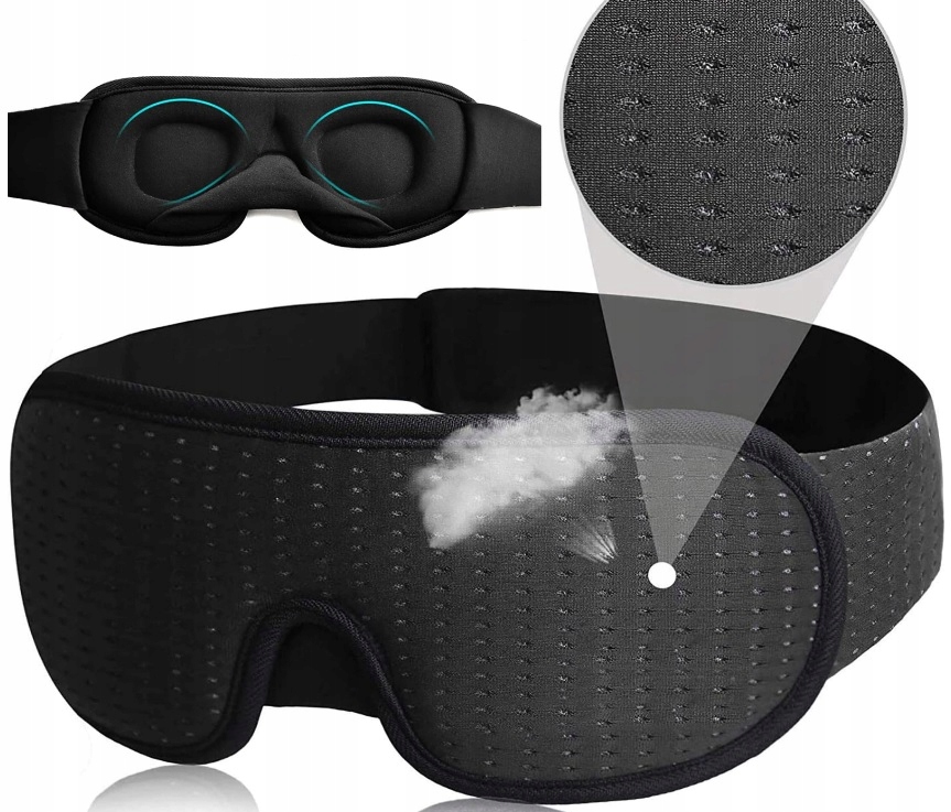 Maska na spanie - Očná skupina Likado Pochado Black Sping Mask