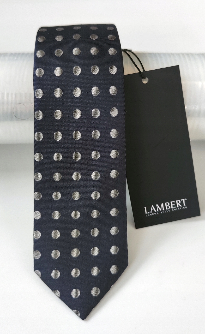Lambert kravata wólczanka granátové jablko Polka hodváb 6 cm