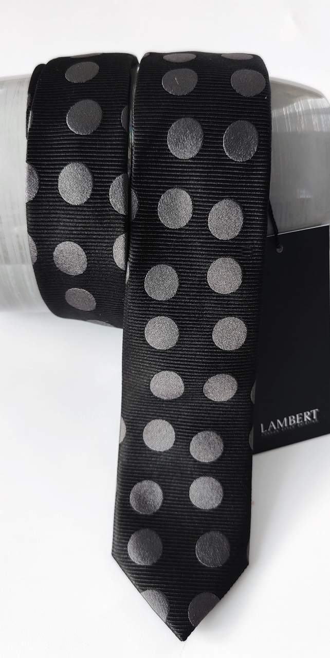 Lambert kravata wólczanka Peas Silk 6 cm
