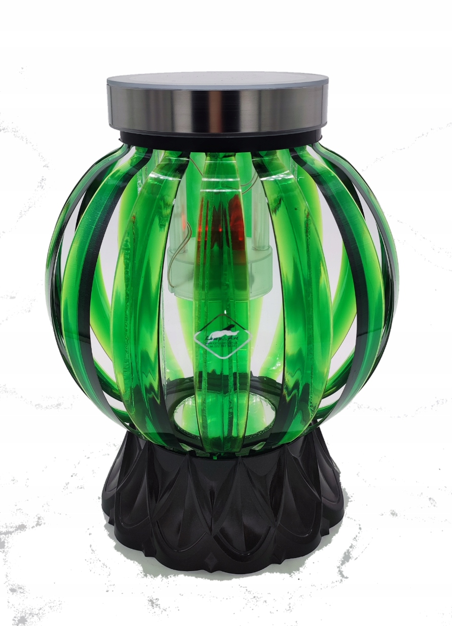 Svietnik, lampáš - Lucerna Glamour Bun / Green1 Art