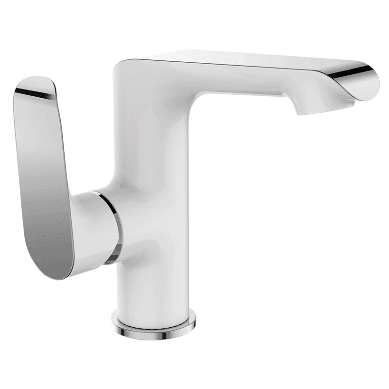 Laveo Alea batéria Washbasin L White/Chrome Ble625D