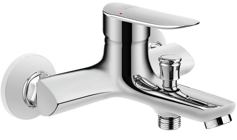 Laveo Appia BLP 010D Wall Bath Battery Chrome