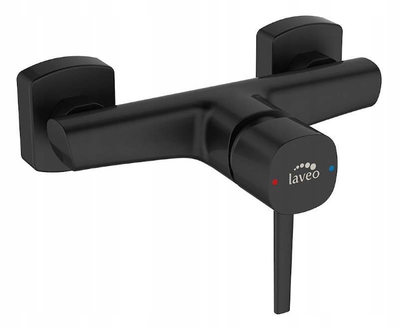 Laveo Polla čierna sprcha sprcha faucet