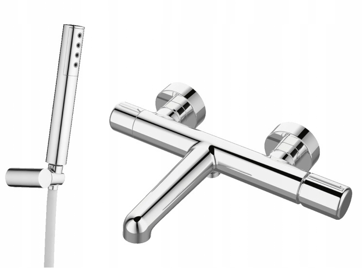 Laveo Pretto Bathtub Chrome + Spray