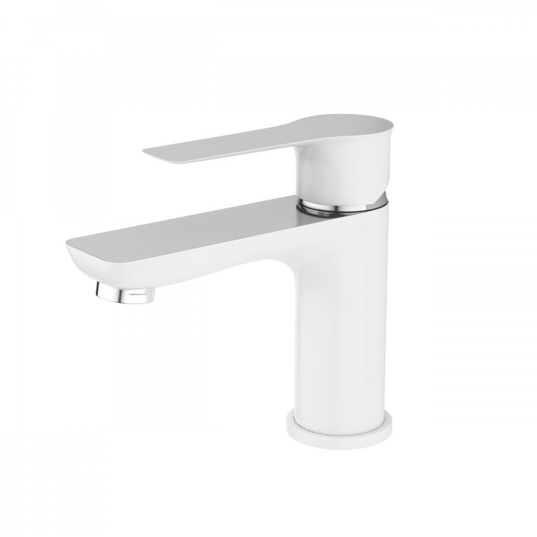 Laveo Raila White White Washbasin batéria/chróm