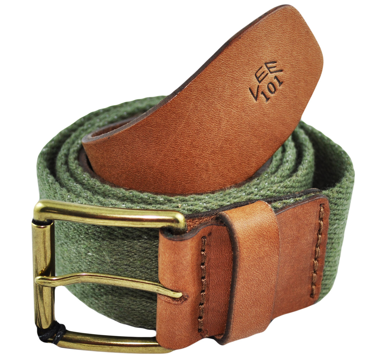 Opasok - Lee Brown, Green Strip - pánsky produkt
