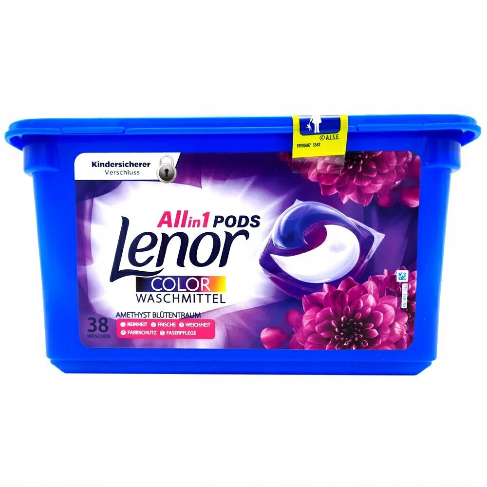 Pracie kapsuly a tablety - LENOR AMETYST KAPULY NA UMIEVANIE ALLIN1 38PC DE