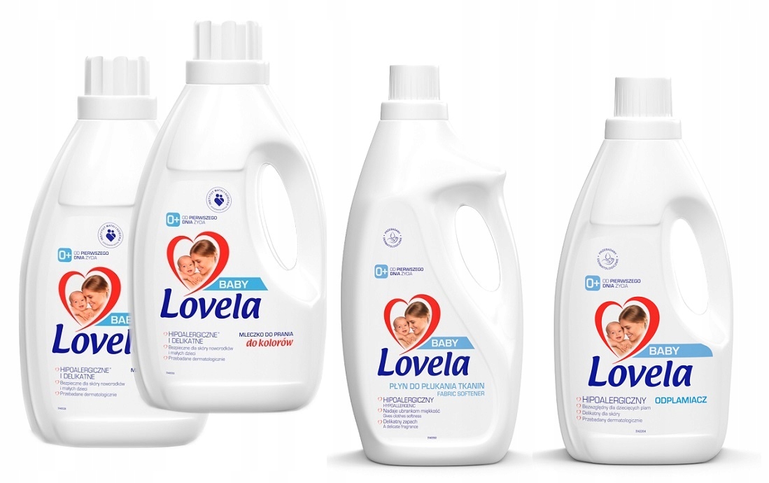 Prací gél - Lovela Baby MLECZKO COLOR 2x2.9 l Tekuté odstraňovanie