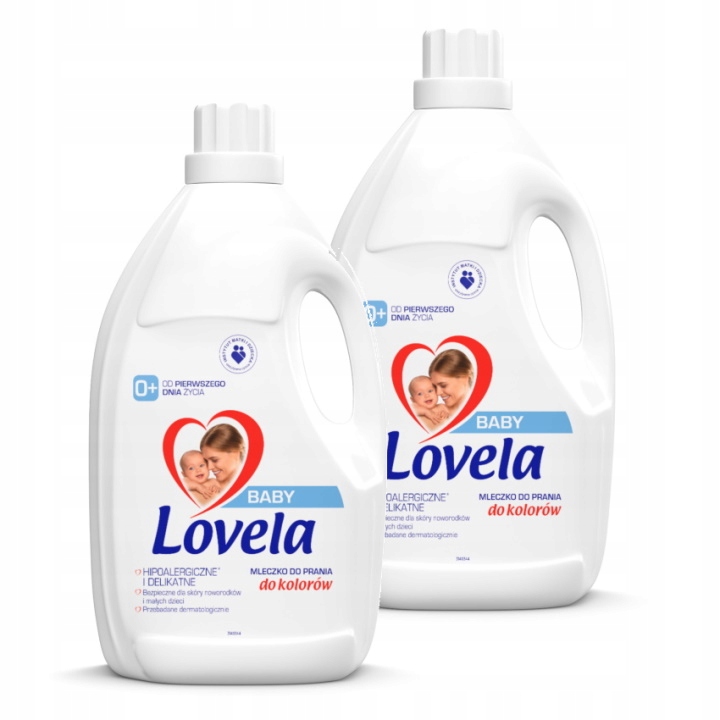 Prací gél - Lovela Detská bielizeň mlieko 2x4,5l (100 PR)