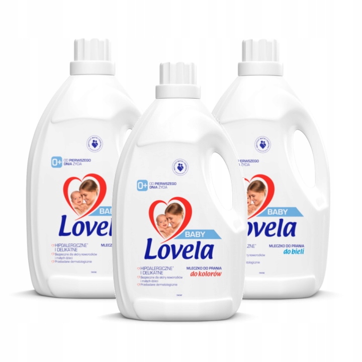 Prací gél - Lovela Baby Mliečna zmes 3x2.9l (96 PR)