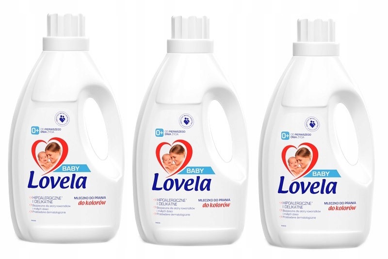 Prací gél - Lovela Baby Práčovňa 3x 1.45 l Farba