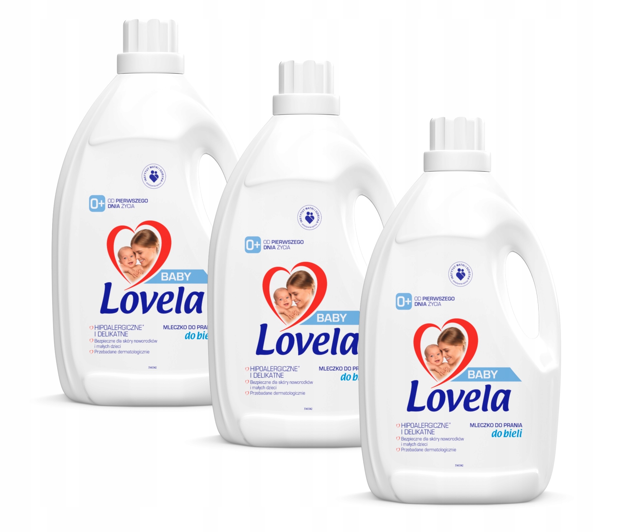 Prací gél - Lovela Detská bielizeň mlieko 3x 2,9 l Biela