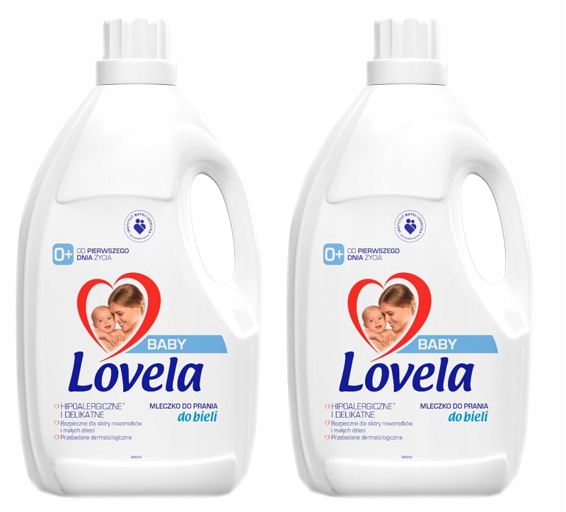 Prací gél - Lovela Baby umývanie mlieka biele 2x 4,5 l