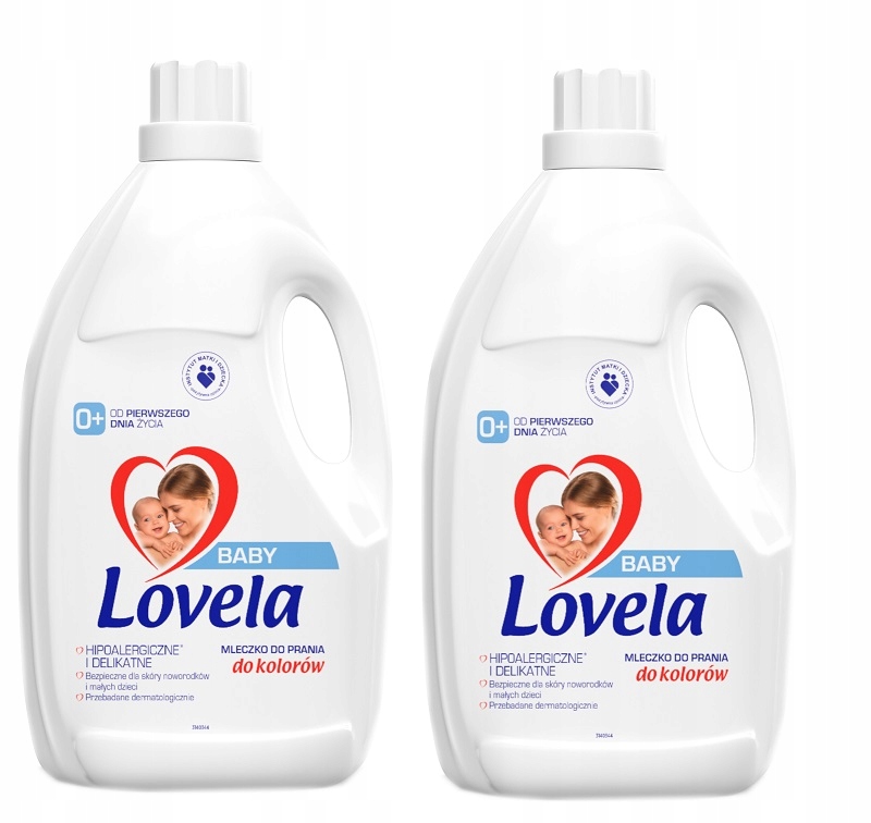 Prací gél - Lovela Baby umývanie mlieka farba 2x 4,5 l