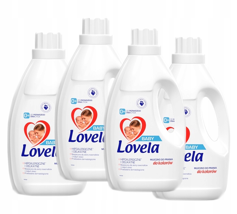 Prací gél - Lovela Detská bielizeň mlieko 4x 2,9 l