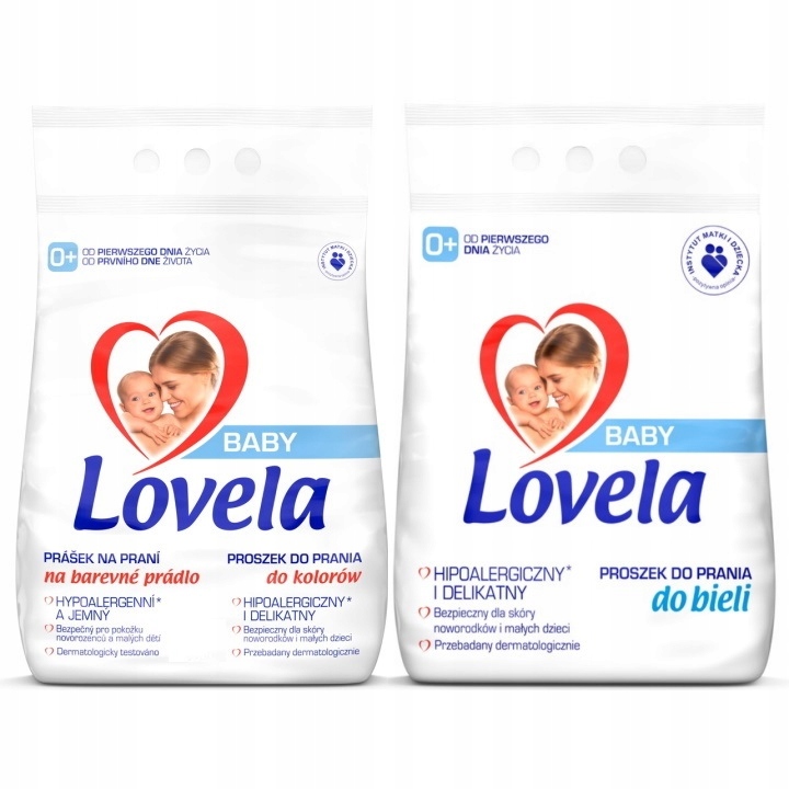 Prací prášok - Lovela Baby Hypoalergénny prášok MIX 5,4KG (54P)