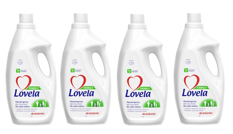 Prací gél - Lovela Rodina Mlieko 4x1,85 L Farba