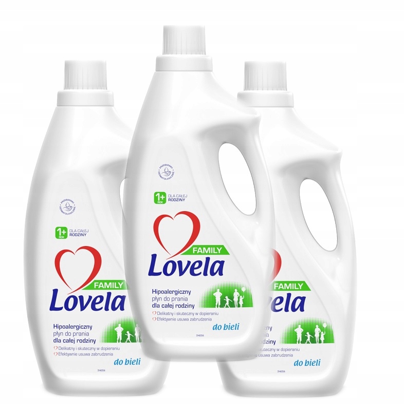 Prací gél - LOVELA Family Pracie mlieko 5,55 L biele