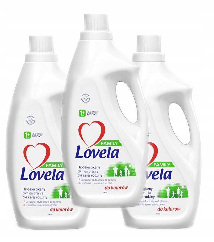 Prací gél - Lovela Rodina Mlieko 5,55 l Farba
