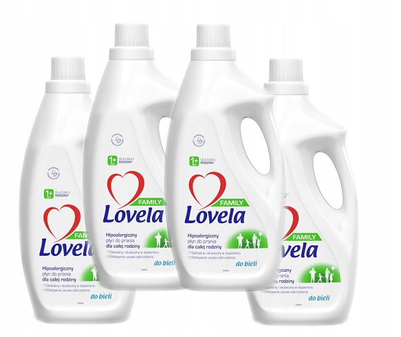Prací gél - Lovela Rodina Mlieko 7.4 L Biela