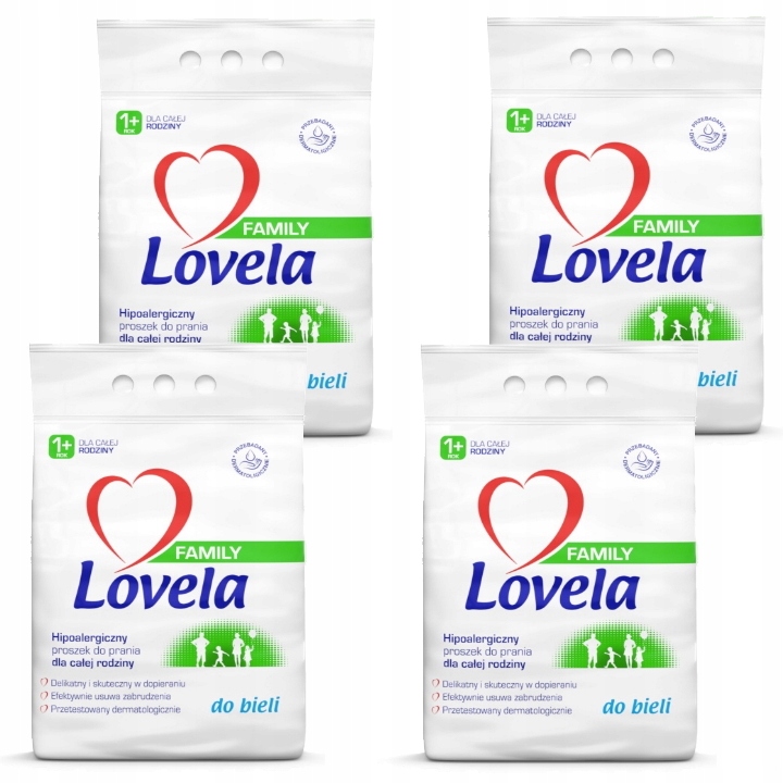 Prací  prášok - LOVELA Family biely prášok 4x2,1 kg (112 pr)