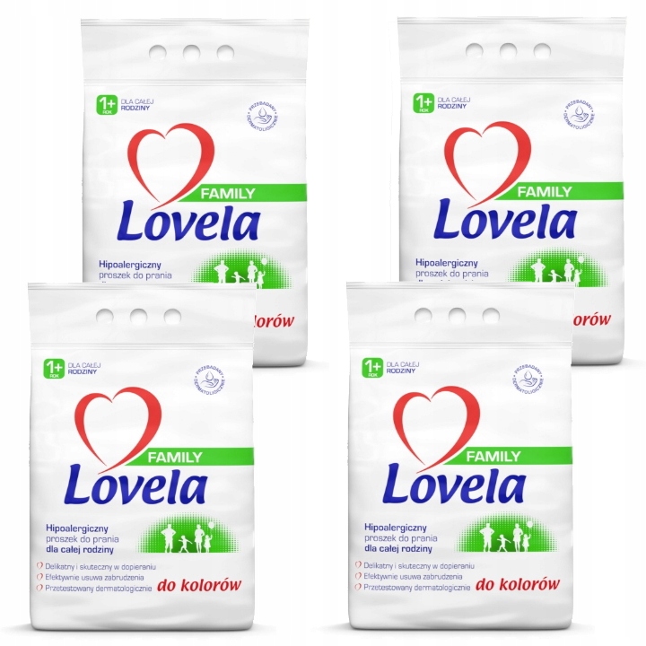 Prací  prášok - Rodinný prášok Lovela pre 4x2,1kg farby (112 PR)