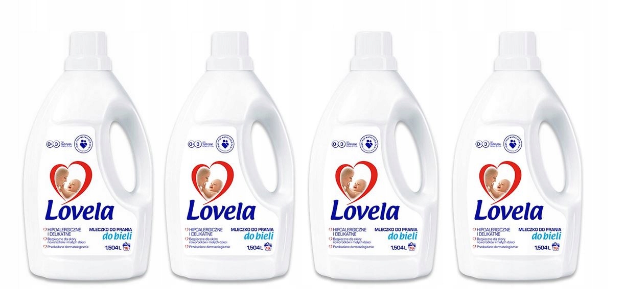 Prací gél - Lovela umývanie mlieko biele 4x 1,504 l