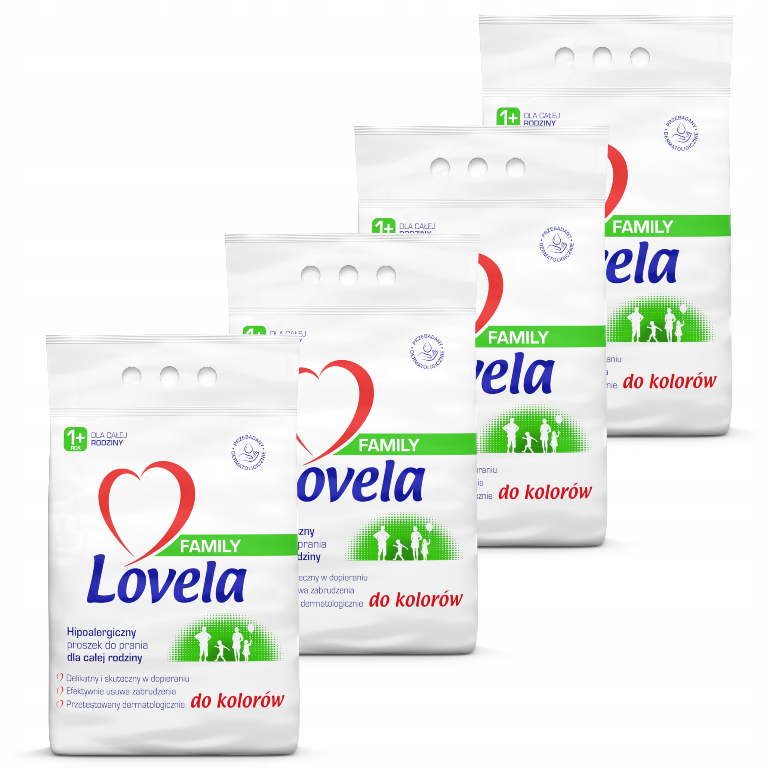 Prací prášok - Lovela Prášok pre hypoalergénnu farbu 2.1kg X4