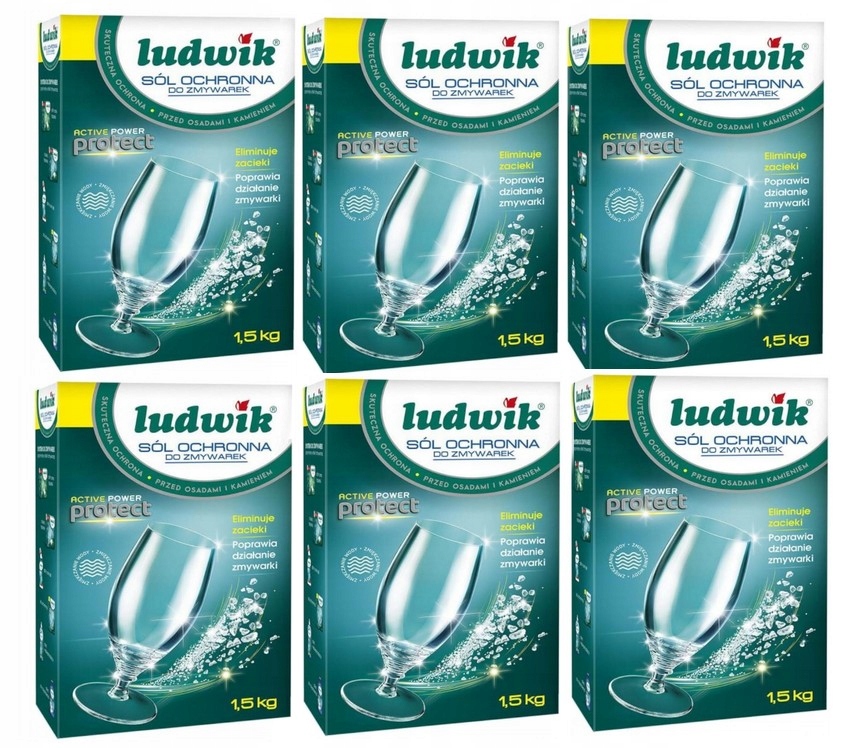 Ludwik Ochranná soľ pre umývačky riadu 1.5kg X 6 ks