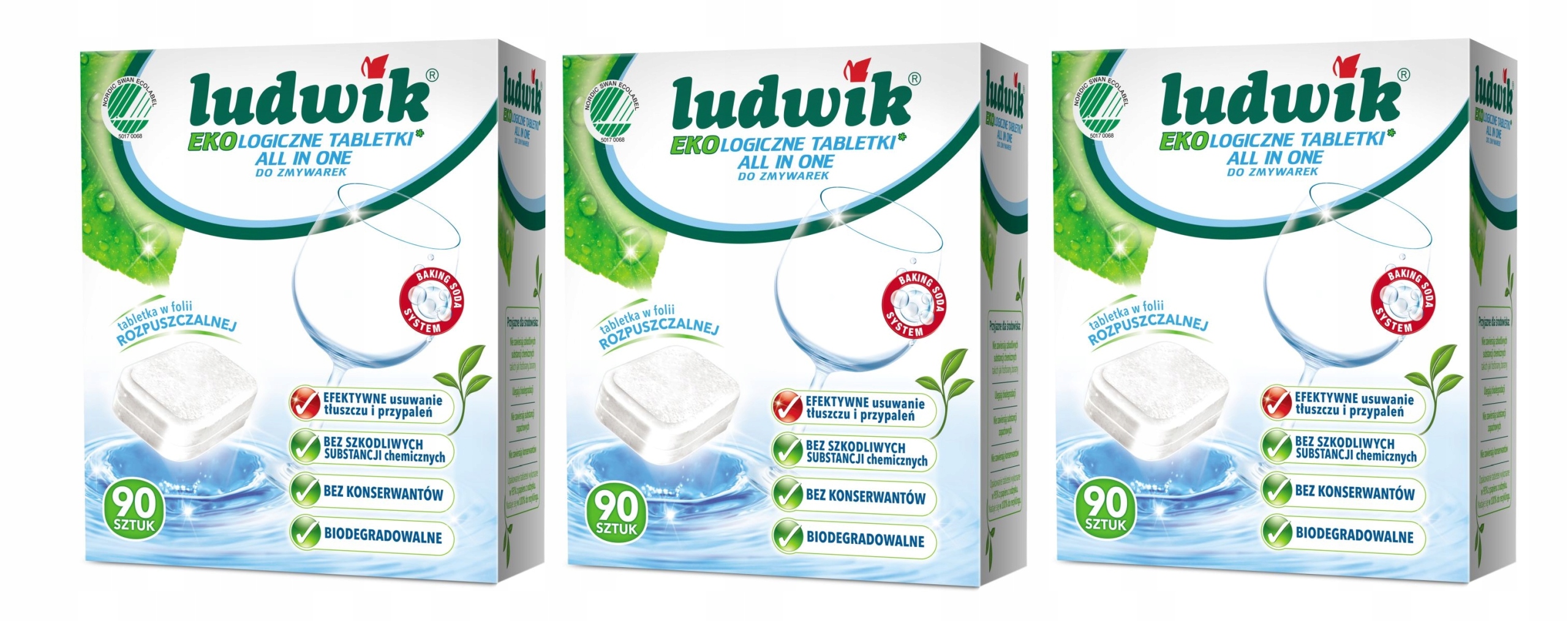 Ludwik Ekologické tablety pre umývačky riadu 270 kusov