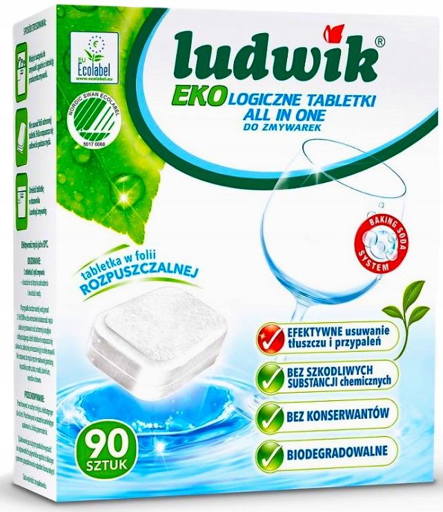 Ludwik Ekologické tablety pre umývačku riadu 90 položiek
