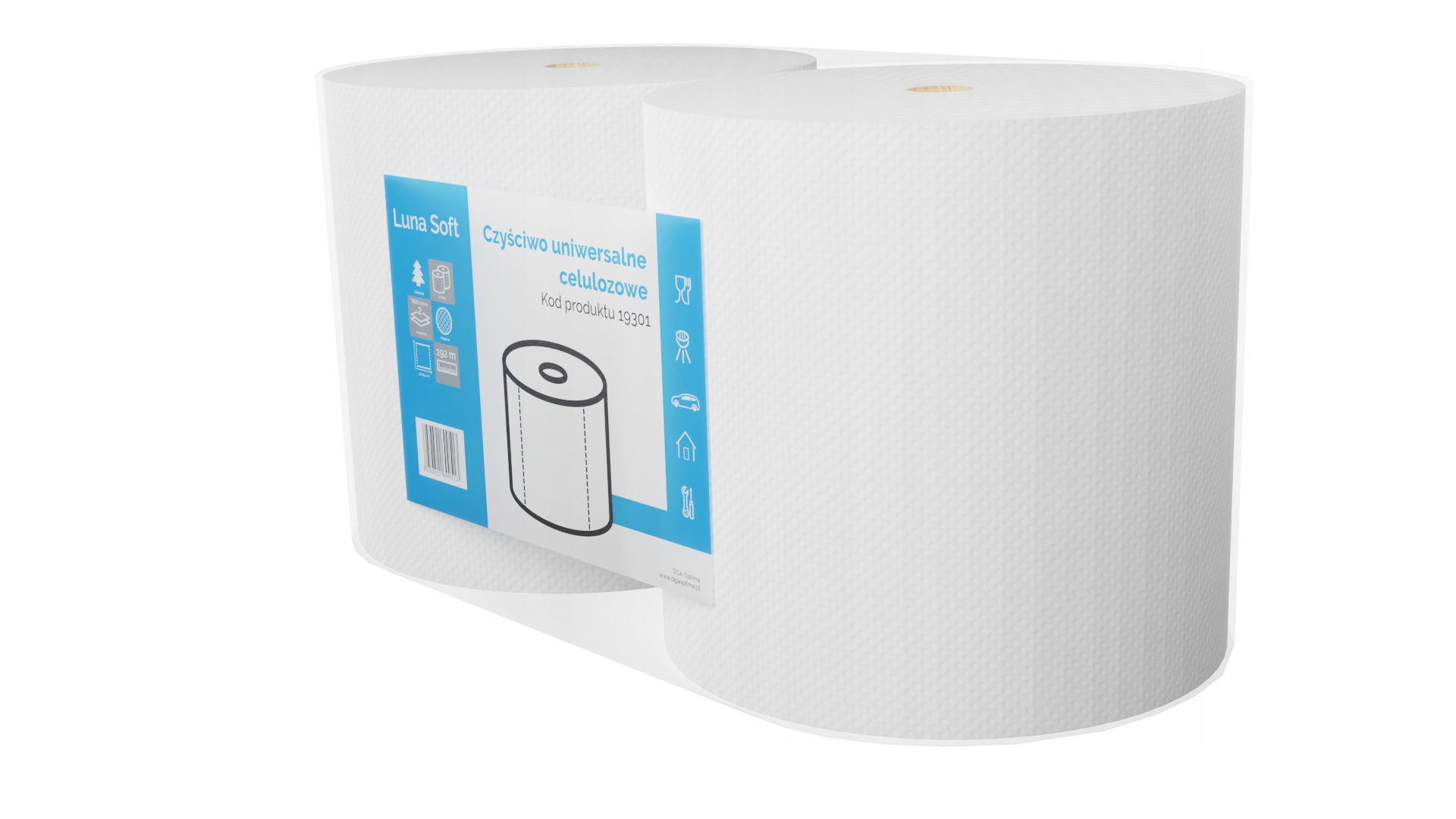 Luna Industrial Cleaner White Celluloz 192 m 2 ks
