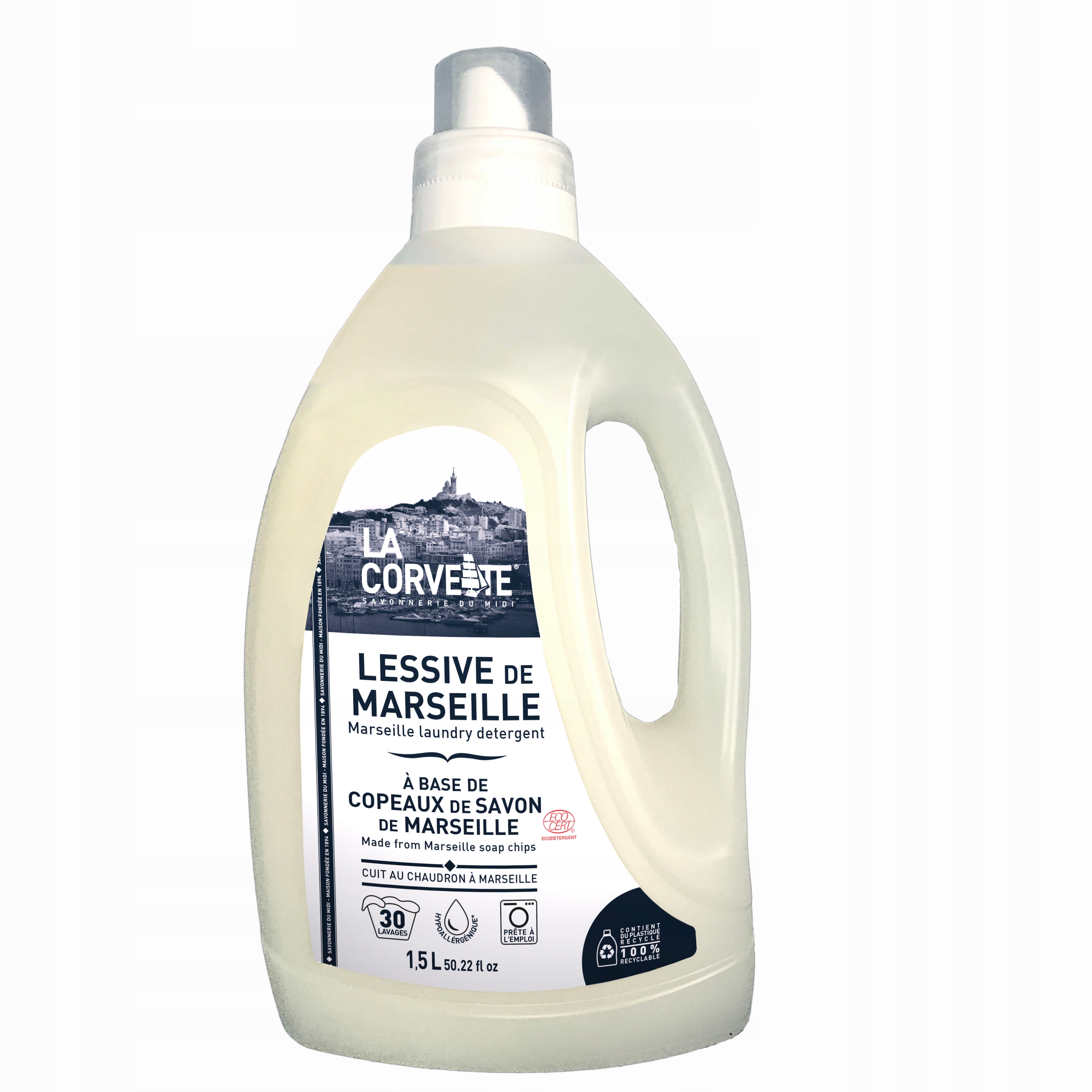 Prací gél - La Corvette Marseille ECOCERT prací prostriedok 1,5l