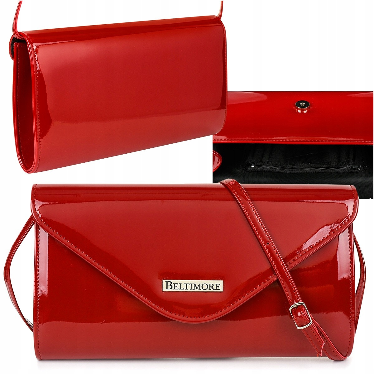 Beltimore M78red M78redzlogo Ekologická kožená kabelka