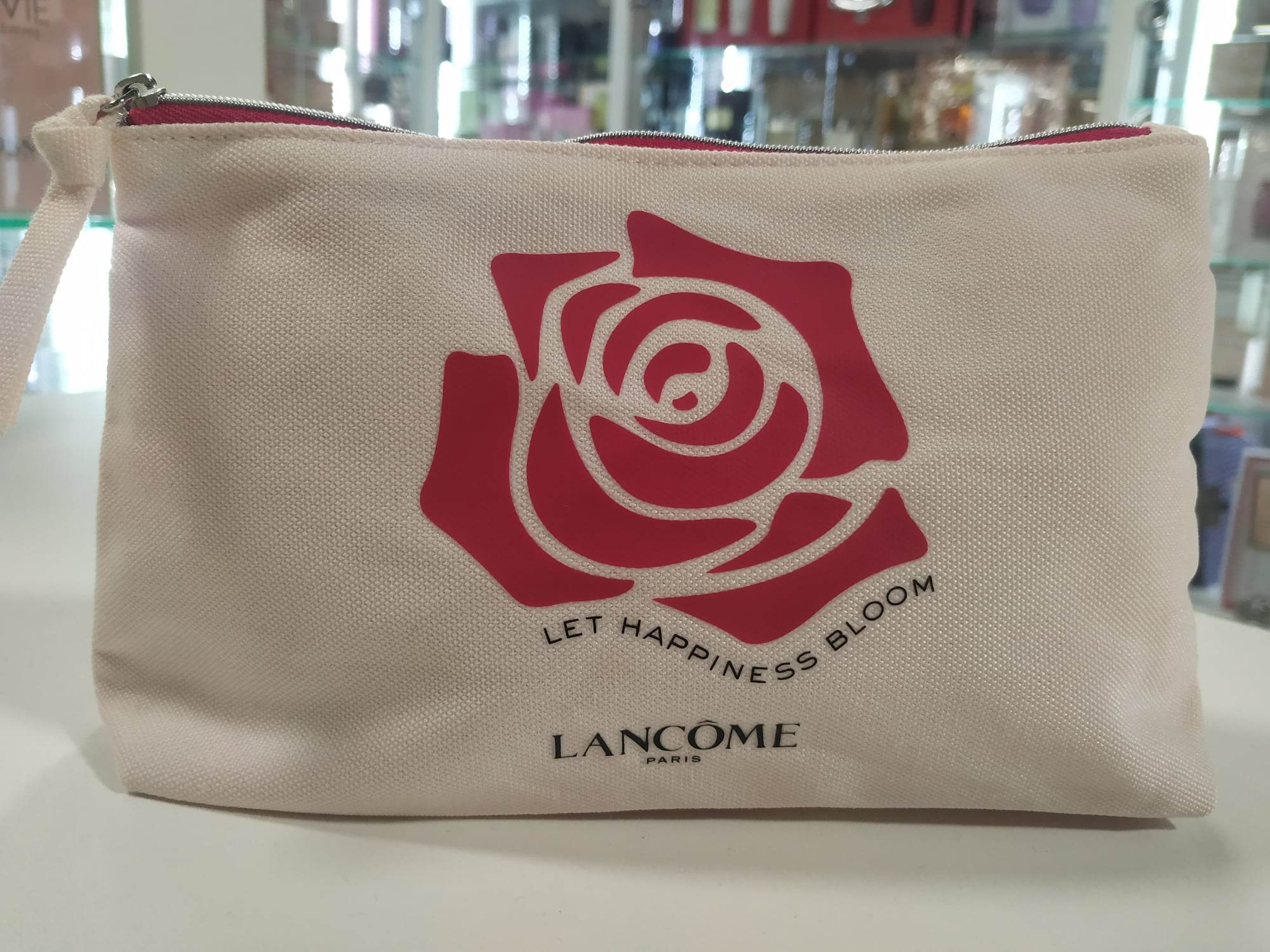 Kozmetičko Lancôme m vrecko ecru, ružová