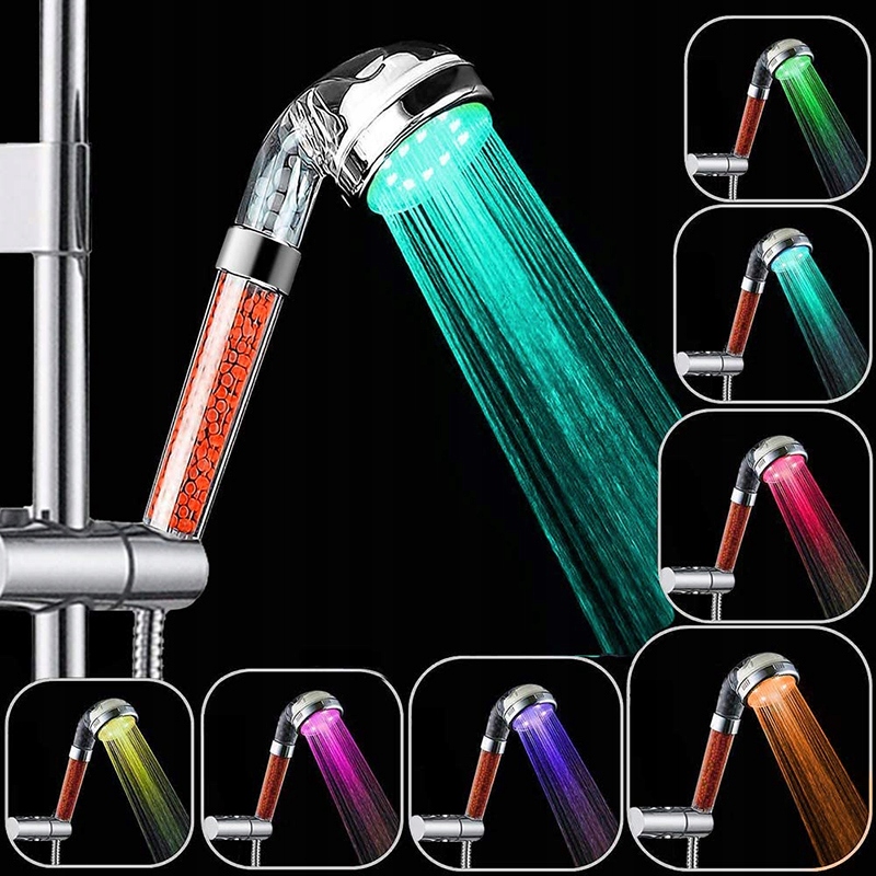 LED 7 FARBEN FARBWECHSEL DUSCHKOPF FILTRÁCIA