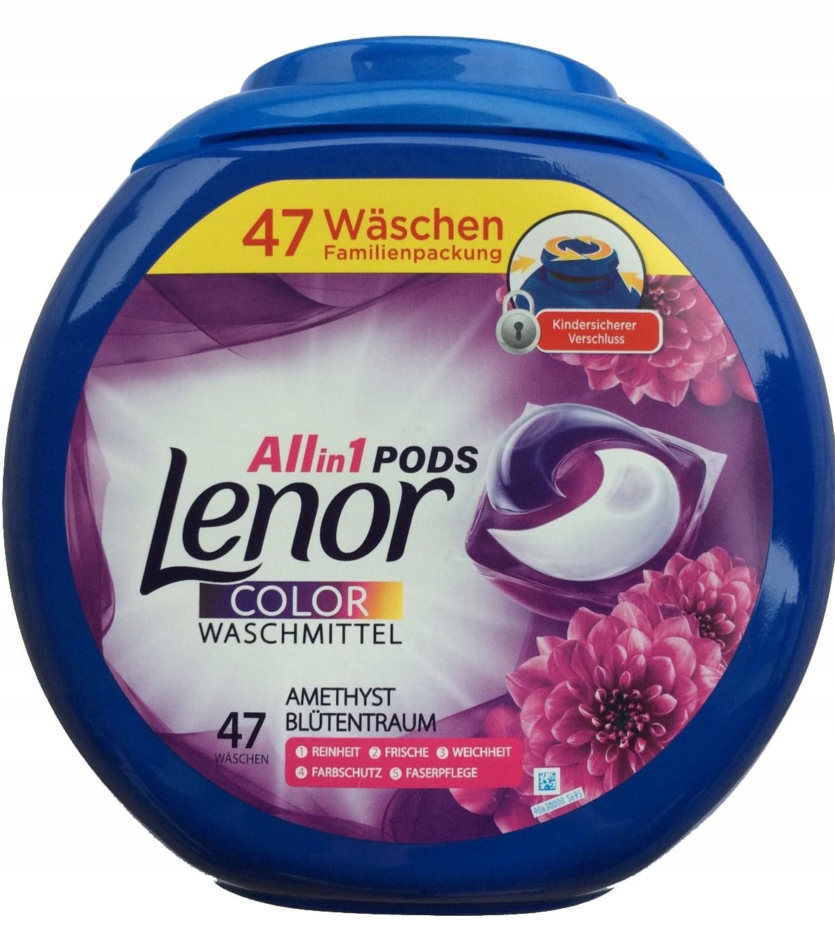Pracie kapsuly a tablety - LENOR ALLY IN 1 PROSTREDNÍCTVO FARBY FARBA 47 ks