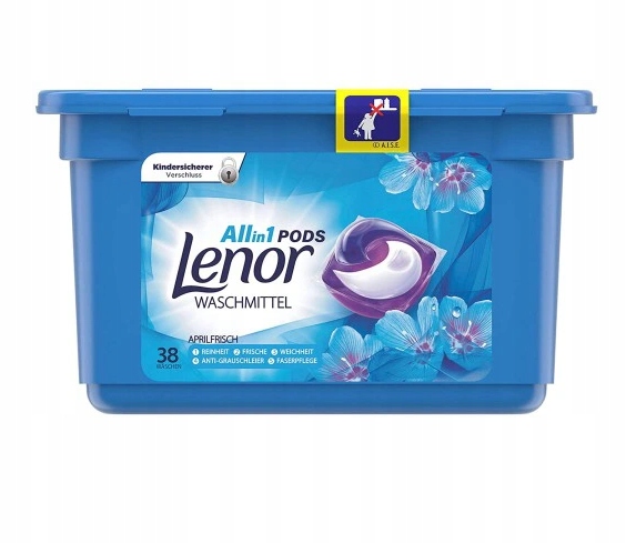 Pracie kapsuly a tablety - Premývacie kapsuly 38ks LENOR APRIARE