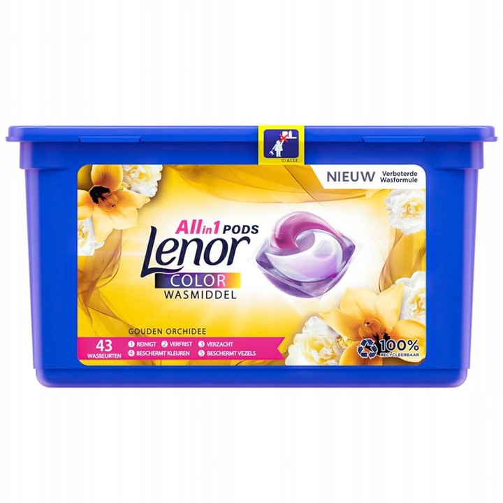 Pracie kapsuly a tablety - Lenor Capsules Gold Orchid Color All In1 43 ks