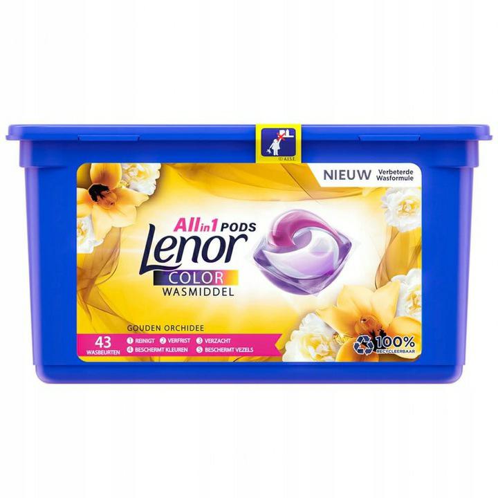 Pracie kapsuly a tablety - Lenor Kapsules na umývanie Color Gold Orichaea 43ks
