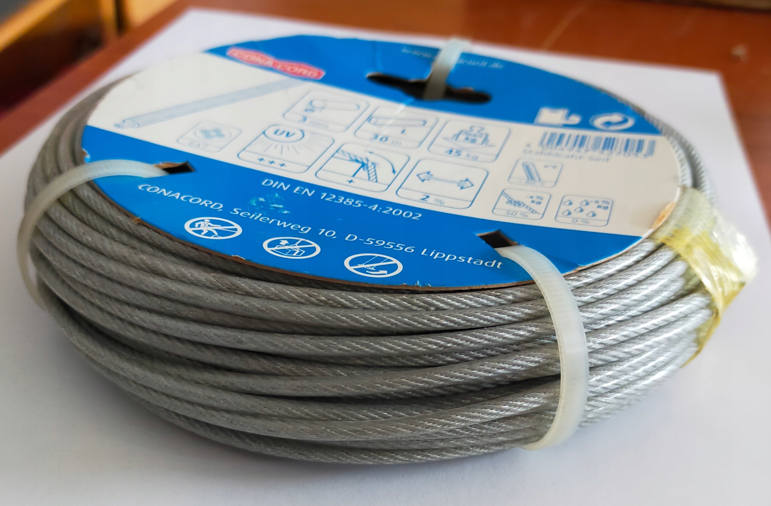 Balkón na bielizeň z povrazu lana v Balkóne 23,5 m PVC